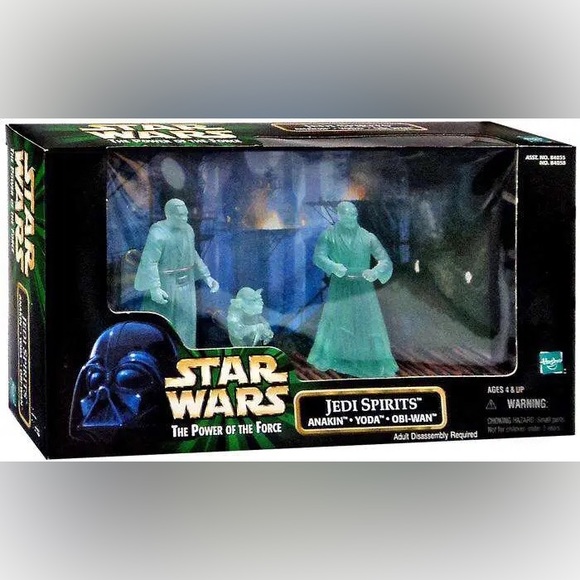Vintage Hasbro STAR WARS THE POWER OF THE FORCE JEDI SPIRITS Anakin Yoda Obi Wan - Picture 9 of 10